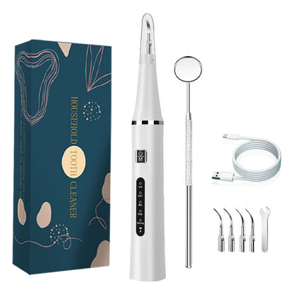 Professional Ultrasonic Tooth Cleaner – High-Frequency Dental Tartar & Plaque Remover with 3 Adjustable Modes & Medical-Grade Tips