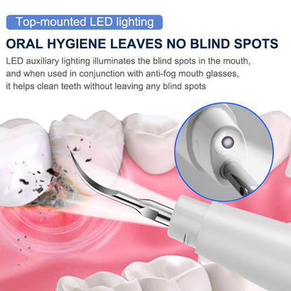 Professional Ultrasonic Tooth Cleaner – High-Frequency Dental Tartar & Plaque Remover with 3 Adjustable Modes & Medical-Grade Tips