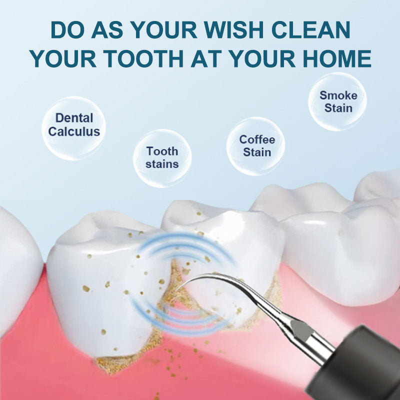 WiFi Visual Ultrasonic teeth cleaner 3 Adjustable Working Modes Rechargeable Portable Tartar Plaque Calculus Remover With Replacement Tips Household Oral Inspection Cleaning Device