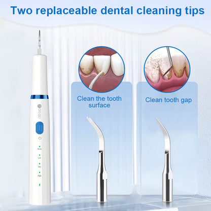 Ultrasonic Dental Scaler – 3 Modes, IPX6 Waterproof, USB Rechargeable