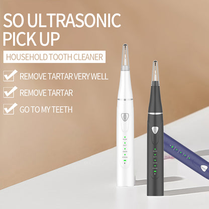 IPX7 Full Body Waterproof Ultrasonic teeth cleaner 4 Working Modes Rechargeable Portable Tartar Calculus Remover Household Oral Care Cleaning Tool
