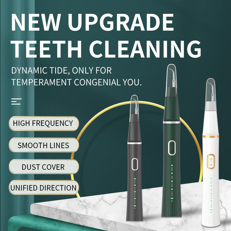 Rechargeable Portable Ultrasonic teeth cleaner 3 Adjustable Working Modes Dental Calculus Plaque Stain Removal Home Oral Care Electric Cleaning Device