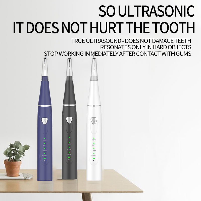 IPX7 Full Body Waterproof Ultrasonic teeth cleaner 4 Working Modes Rechargeable Portable Tartar Calculus Remover Household Oral Care Cleaning Tool