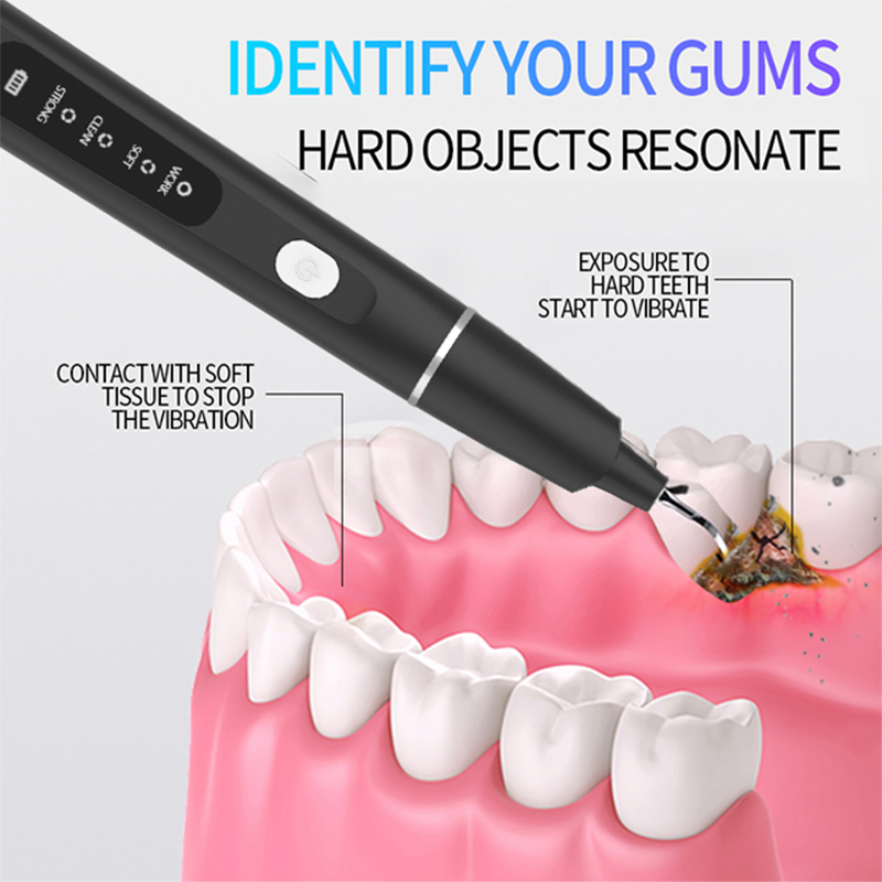 High Quality Cordless Stainless Steel Customizable Tartar Scale Removal Electric Dental Scaler for Home Use