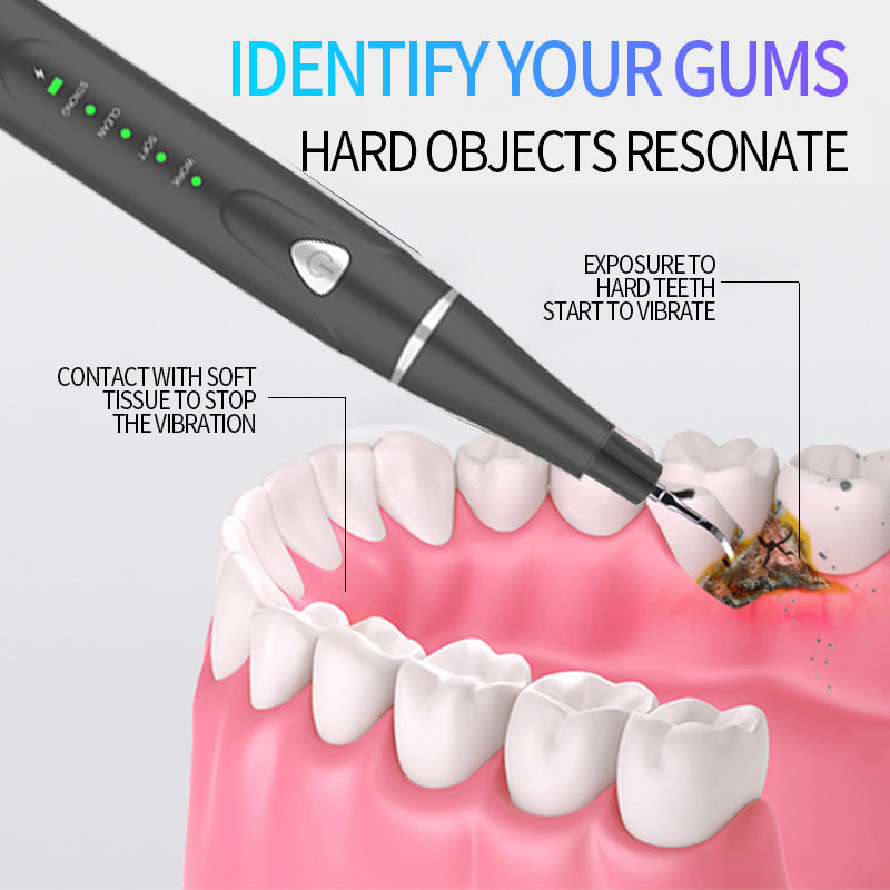 IPX7 Full Body Waterproof Ultrasonic teeth cleaner 4 Working Modes Rechargeable Portable Tartar Calculus Remover Household Oral Care Cleaning Tool