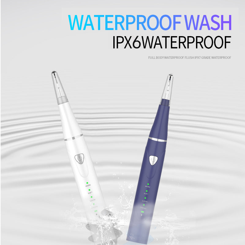 IPX7 Full Body Waterproof Ultrasonic teeth cleaner 4 Working Modes Rechargeable Portable Tartar Calculus Remover Household Oral Care Cleaning Tool