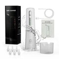 Electric Handheld Ear Syringe Water Flush Ear Wax Remover IPX7 Waterproof Digital Screen 6 Tips Rechargeable Ear Cleaning Kit