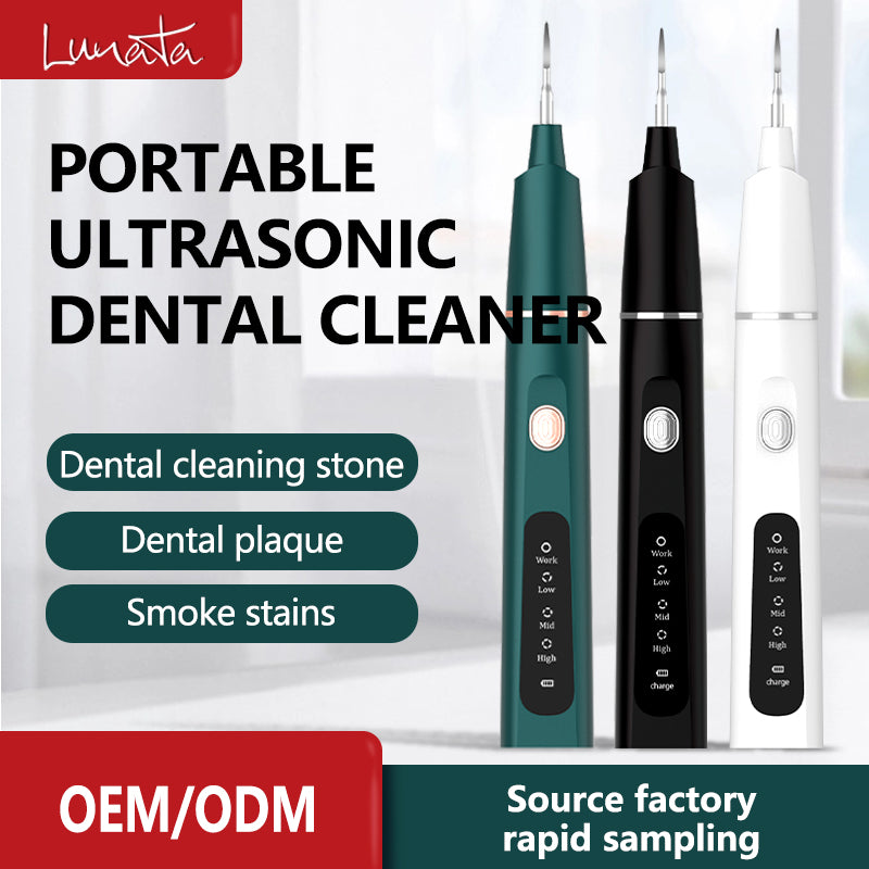 High Quality Cordless Stainless Steel Customizable Tartar Scale Removal Electric Dental Scaler for Home Use