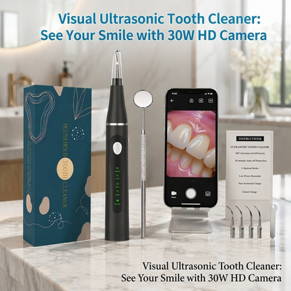 Lunata Portable Rechargeable Plaque Blaster Household Teeth Tartar Dental Calculus Remover ABS+316 Stainless Steel IPX6